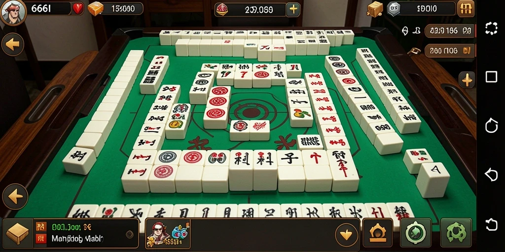 Tampilan gameplay Mahjong yang menarik dan menantang di 666I.