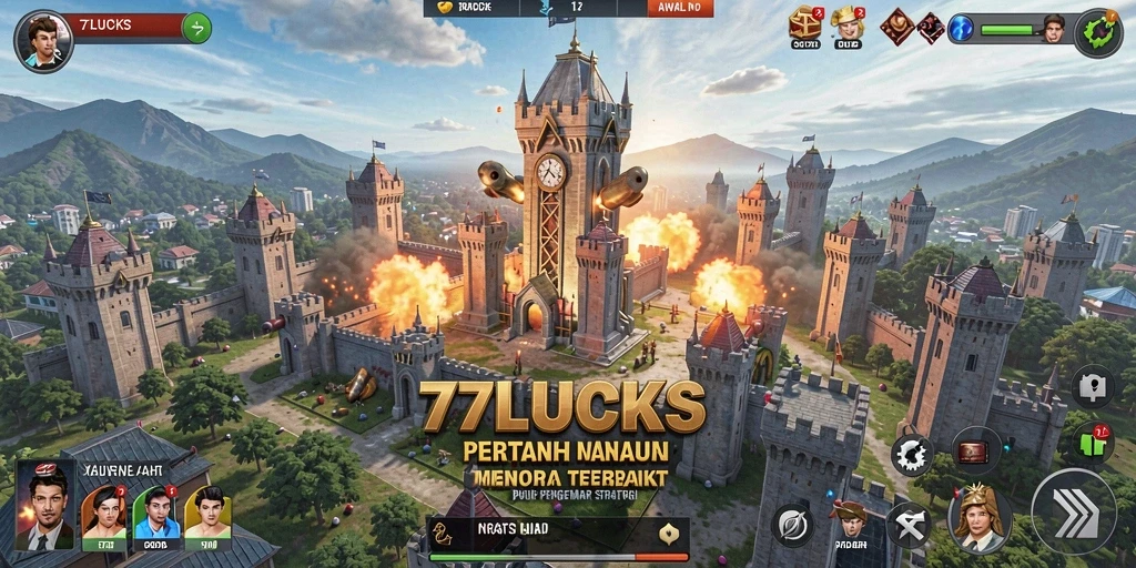 Tampilan gameplay mendebarkan dari <strong>77LUCKS</strong> dalam melawan gelombang musuh.