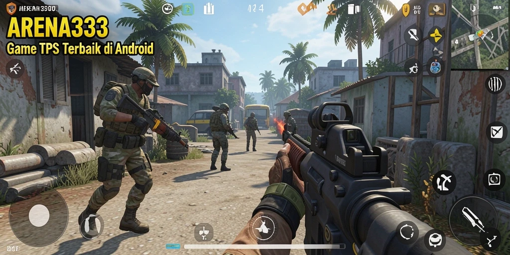 Tampilan gameplay dinamis dari ARENA333 yang penuh aksi.