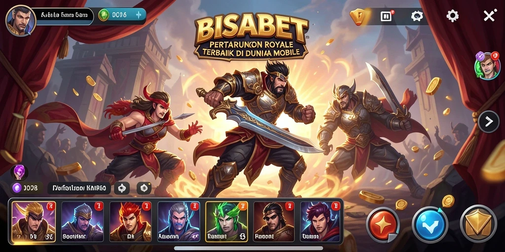 Gameplay seru Battle Royale di BISABET menampilkan aksi menegangkan.