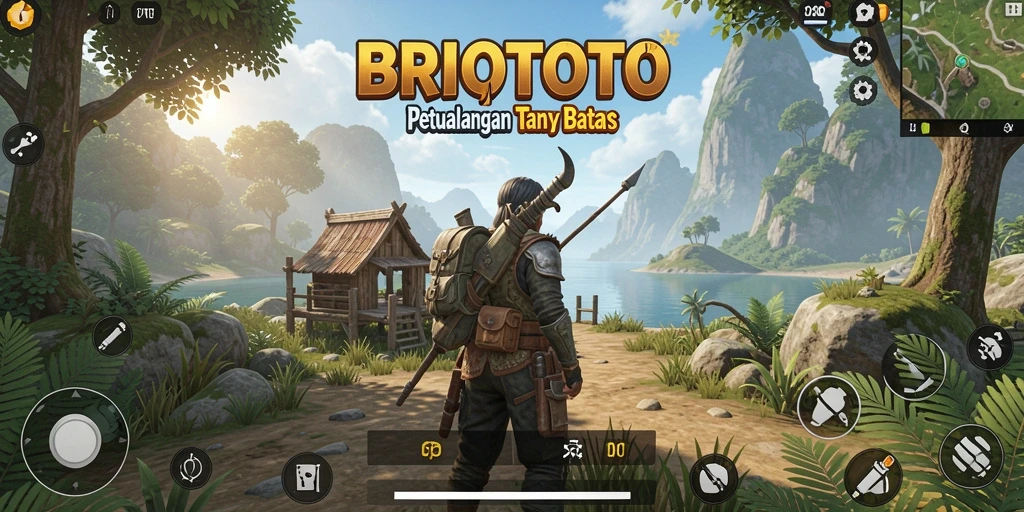 Gameplay BRIOTOTO menampilkan petualangan seru di dunia terbuka.