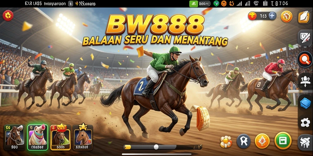 Gameplay seru BW888 dengan balapan yang mendebarkan.