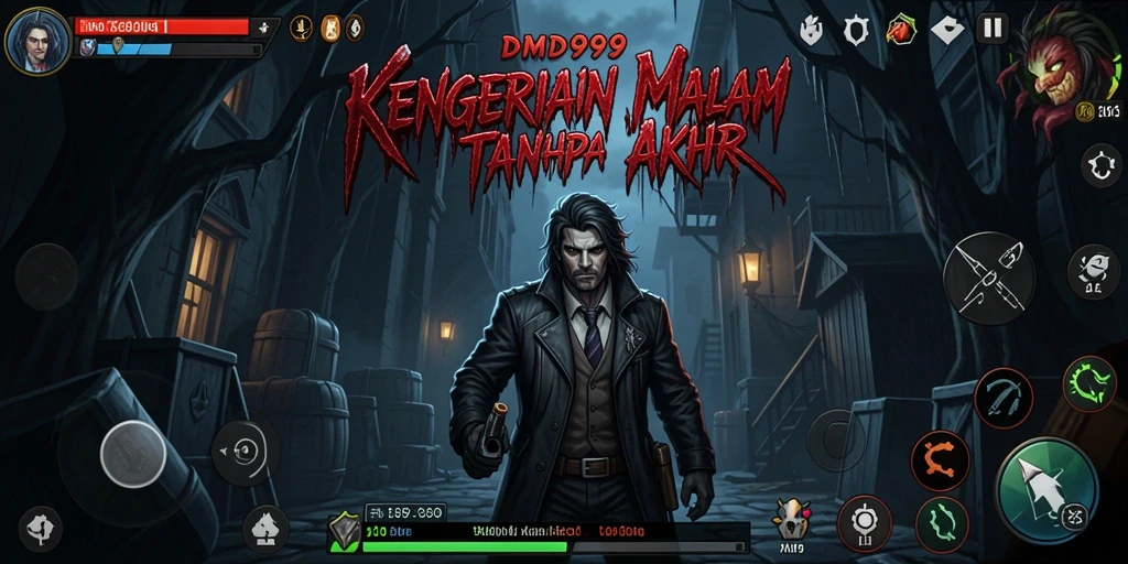 Screenshot gameplay DMD999 dengan suasana Horror yang mendebarkan.