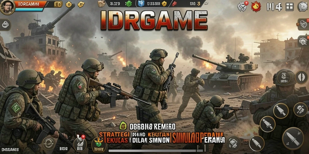Tampilan gameplay intens dalam IDRGAME dengan strategi SLG yang mendalam.
