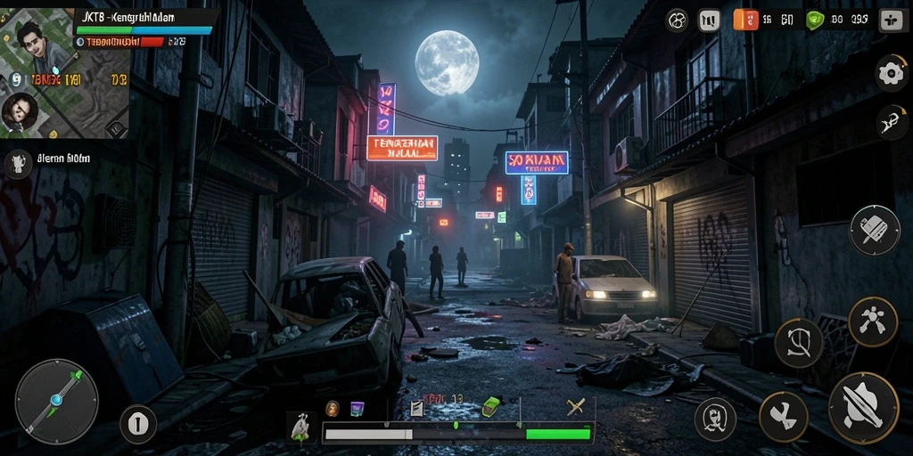 Menampilkan gameplay menegangkan di dunia kegelapan JKT8.