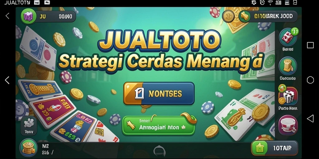 Screenshot utama JUALTOTO menampilkan gameplay strategi yang mendebarkan.