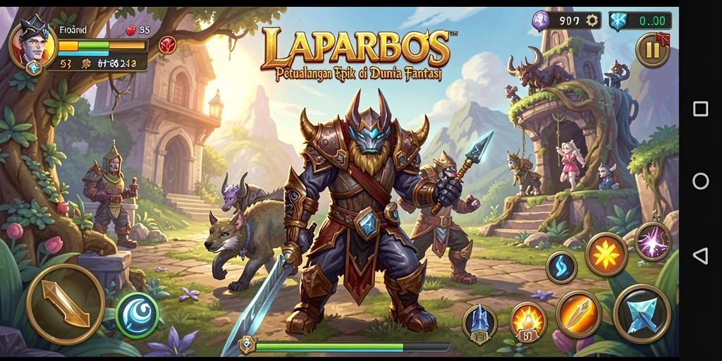 Gameplay seru dan mendalam dalam petualangan RPG.