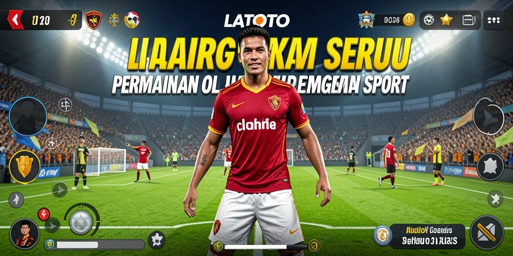 Tampilan gameplay menegangkan dalam LATOTO dengan aksi olahraga yang seru.