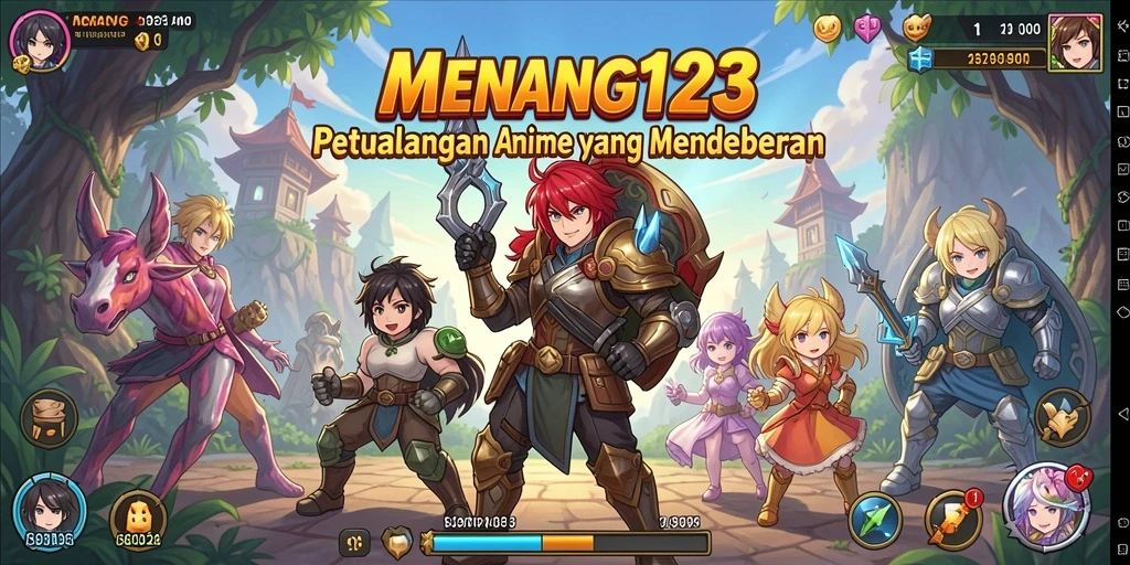 Tampilan gameplay MENANG123 yang penuh aksi dan warna.
