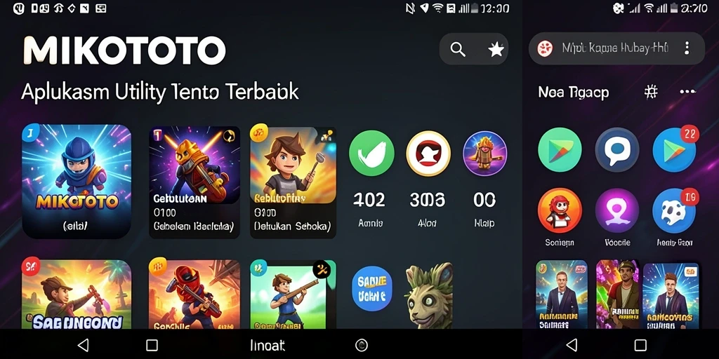 Screenshot MIKOTOTO menampilkan antarmuka aplikasi Utility yang menarik.