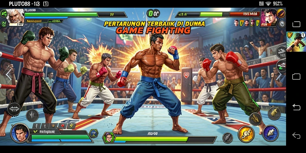 Tampilan aksi seru dari gameplay PLUTO88 yang menegangkan.