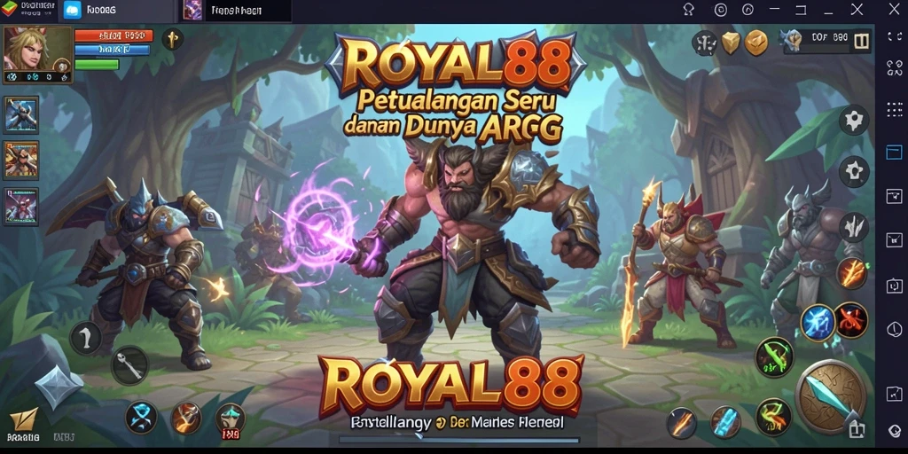 Tangkapan layar menampilkan aksi pertarungan seru dalam ROYAL88.