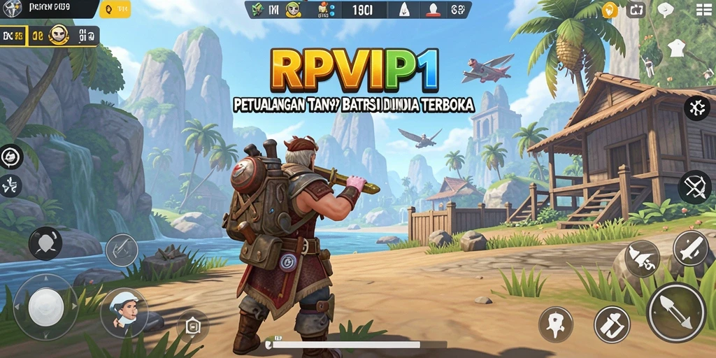 Screenshot gameplay RPVIP1 menampilkan aksi eksplorasi dunia terbuka yang memikat.