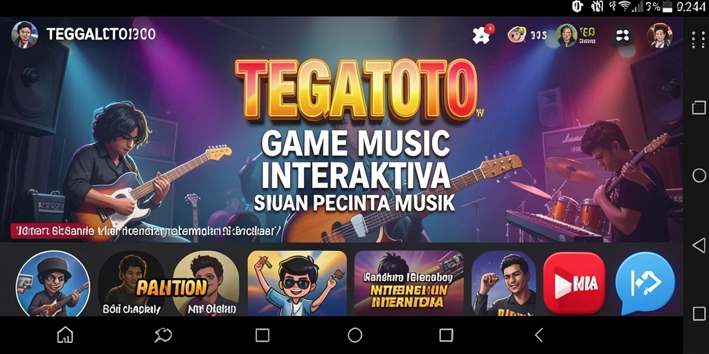 Gameplay interaktif TEGALTOTO dengan pengalaman musik yang menyenangkan.