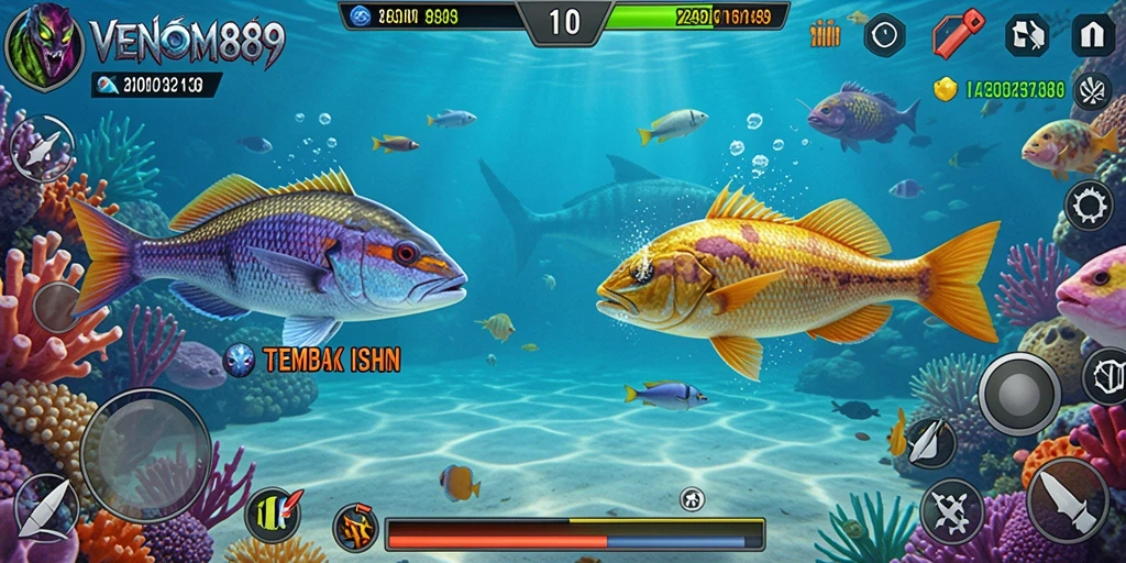 Gameplay seru Tembak Ikan di VENOM889.