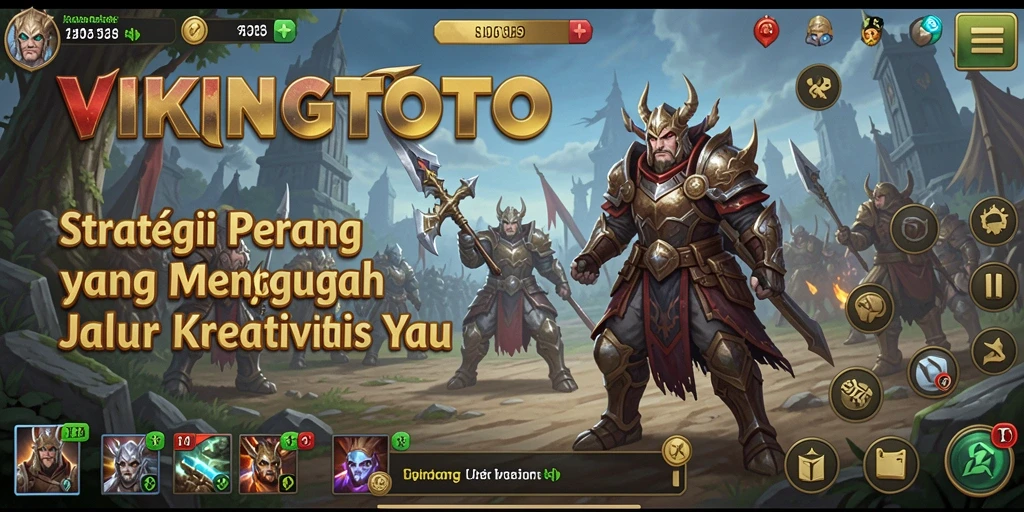 Tampilan permainan VIKINGTOTO saat menghadapi musuh di medan perang.