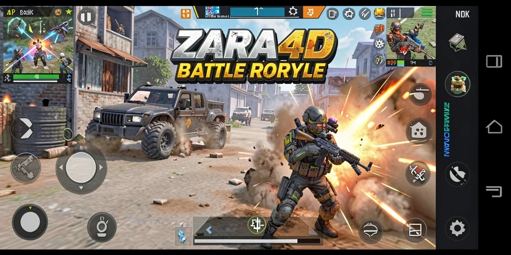 Screenshot gameplay ZARA4D yang menegangkan saat bertempur.