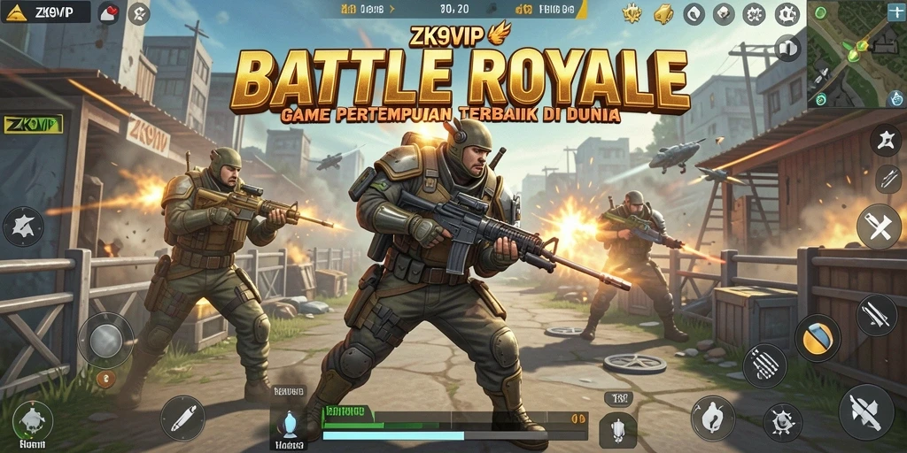Gameplay seru ZK9VIP dalam pertempuran Battle Royale.
